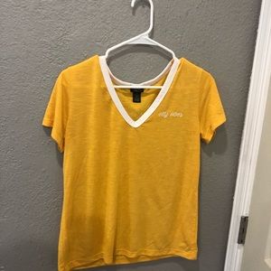 “City vibes” mustard yellow shirt